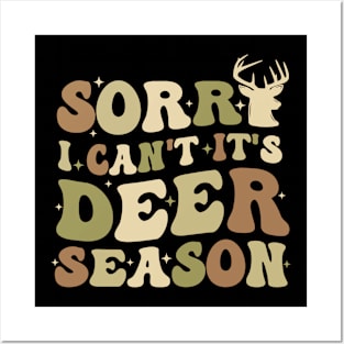 Deer Hunting Funny Saying Deer Hunting Season Groovy Posters and Art